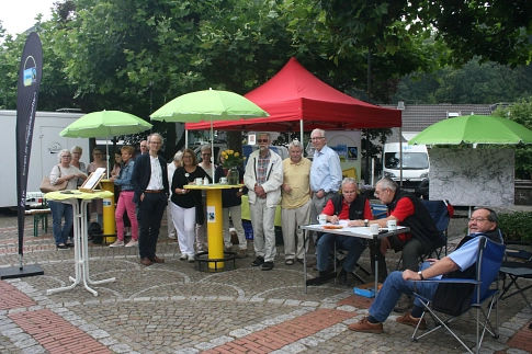 Faire Kaffeepause auf dem Wochenmarkt Juli 2018&nbsp;&copy;&nbsp;Gemeinde Engelskirchen
